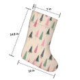 thumbnail image 2 of Christmas Stockings,Beige Christmas Tree Pattern Stockings Christmas,14.8'' Xmas Stockings,Christmas Party Favors,Christmas Party Decorations,Christmas Stockings Personalized, 2 of 5