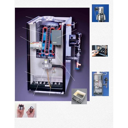 Slant Fin Galaxy GG-100H Automatic Vent High-Efficiency Natural Gas Hot ...