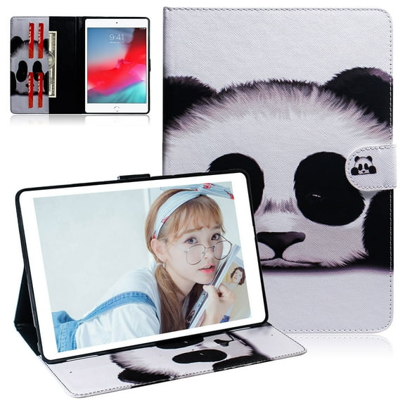 Allytech iPad Pro 11 Inch Case 2018, Slim Fit PU Leather Folio Stand Anti-Scratch Shockproof Corner Protective TPU Back Cover for Apple iPad Pro 11" A1980,A2013, A1934, Panda