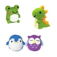 thumbnail image 3 of Beginners Crochet Kit with, 6 PCS Animals Complete Crochet Kit Beginners for Adults and Kids, Craft Knitting Crochet Starter Kit with Step-by-Step Video Tutorial and Instruction ( Frog ，penguin, octo, 3 of 9