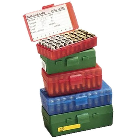 MTM FLIP TOP HANDGUN AMMO BOX P-50 SERIES