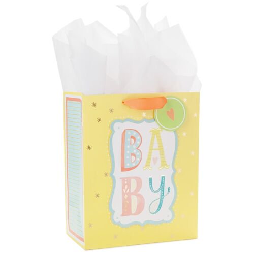 Jumbo Plastic Gift Bag Baby Blocks