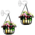 2PCS Wall Mount Ceiling Hooks, Metal Plant Bracket Iron Wall Mount