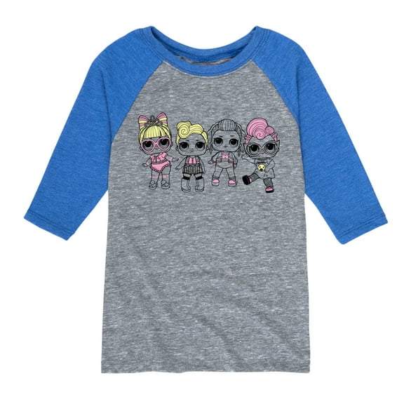 LOL Surprise! - LOL Squad - Toddler And Youth Raglan Graphic T-Shirt