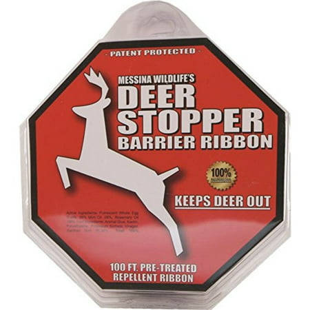 Deer Repellant Concentrate - MESSINAS Deer Stopper Barrier Ribbon Repellent, 100-Ft. DBR-100