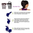thumbnail image 4 of Ponytail Bump it UP Volume Styling Comb Fluffy Inserts Combs Hair Styling Comb Fluffy Hair Comb Hair Styling Tool with Elastic Band, 4 of 9