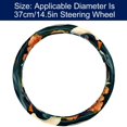 14.5 Inch Printing PVC Leather Car Wheel Cover Steering Wheel Cover