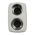thumbnail image 3 of Wise 3059-784 Pontoon Double Drink Holder with Stainless Steel Cup Holders, White, 3 of 5