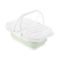 thumbnail image 3 of Cesta de Picnic plegable con tapa, bolso con asa, cesta de almacenamiento de ropa sucia, fregadero de Camping para cocina, hogar, senderismo, RV Verde, 3 of 8