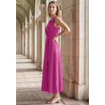 thumbnail image 3 of Jessica London Women's Plus Size Stretch Cotton Side Tie Maxi Dress, 3 of 3