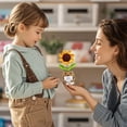 thumbnail image 5 of Teacher Gifts, Positive Sunflower Crochet with Heart Warming Card- Gift for Teacher Appreciation, Thank You Gifts for Coworkers, Nursing Clinical Instructor, Graduation Gifts, 5 of 8