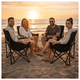 thumbnail image 5 of Silla Para Camping Playa Pesca Plegable De Lona Impermeable Negro, 5 of 5
