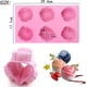 thumbnail image 2 of 1 Pack Rose Soap Silicone Molds 3D Rose Flower Cake Fondant Molds Hot Chocolate Bomb Mold Silicone Baking Molds for Homemade, 2 of 4