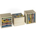 thumbnail image 6 of Ballucci 5-Tier Paper Organizer, File Holder, Mail Sorter, Wood Stackable Letter Tray, Brushed Wood, 6 of 6