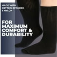 thumbnail image 2 of Aounq 2 Pairs Extra Wide Diabetic Socks for Men Women,Plus Size Socks for Swollen Feet,Non-binding Hospital Socks,Non Slip Socks,One Size Unisex, 2 of 6