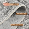 thumbnail image 3 of Area Rug, Yamaziot 2'x3' Washable Doormat for Indoor, Vintage Boho Area Throw Rugs, Non-Slip Faux Wool Distressed Mat Floor Gray Carpet with Rubber Backing for Bathroom Entryway Bedroom, 3 of 8