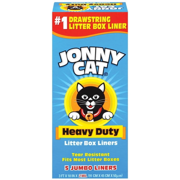Jonny Cat Heavy Duty Drawstring Cat Litter Box Liners