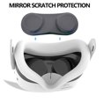 thumbnail image 3 of SUNHUFA Silicone VR Face Cover with Len Cover & Joystick Cover for Meta Quest 3S(White), 3 of 9