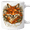 Ceramic Mug, variant on Lotusprint LLC Fox Floral 2D Print Flat Ceramic Mug, Custom Name Mug Animal Lover Gift , White