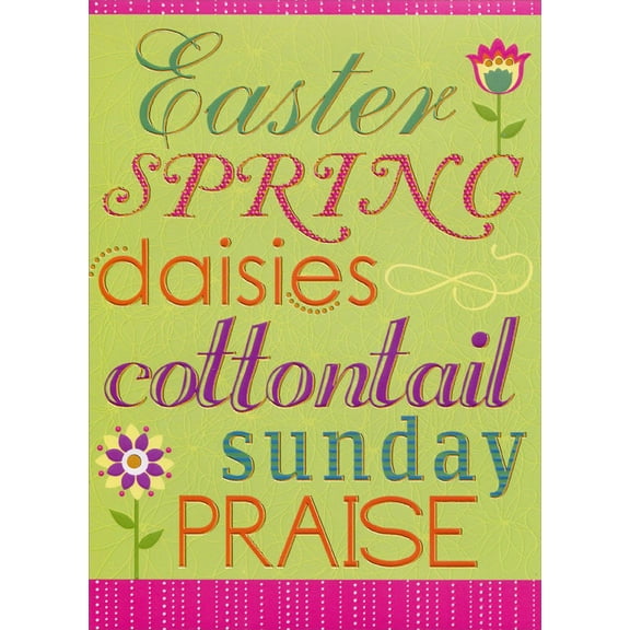 Designer Greetings Easter Words Easter Card