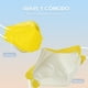 thumbnail image 5 of Cubrebocas Desechable para Adulto de 5 Capas Diseño 3D, 5 piezas (Amarillo) Lutema M95Fi, 5 of 8
