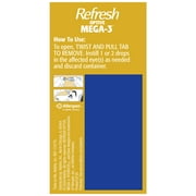 (4 pack) Refresh Optive Mega-3 Lubricant Eye Drops Preservative-Free Artificial Tears, 0.4 ml, 30 Count