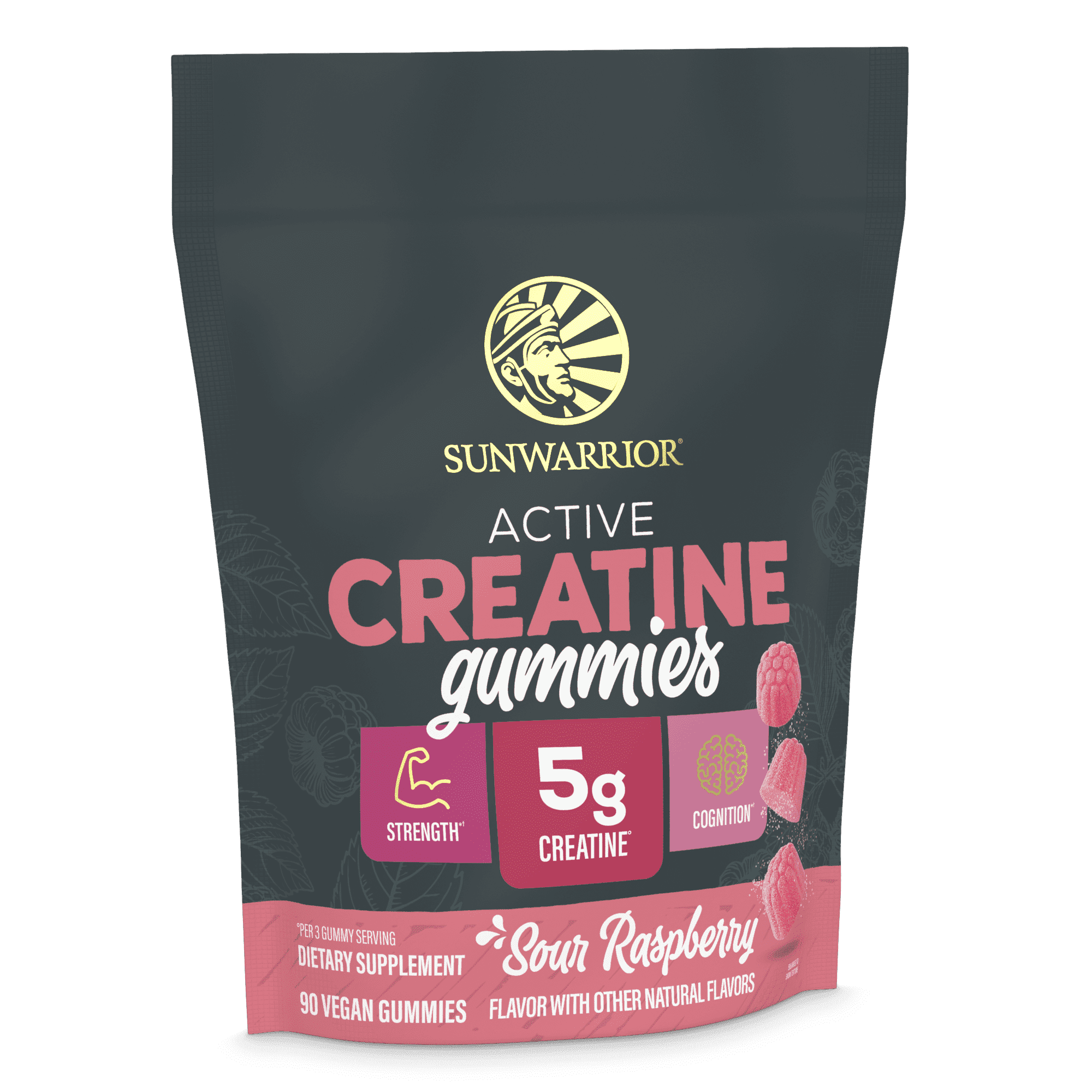US Active Creatine Gummies (Sour Raspberry) - 90ct pouch (30 srv)