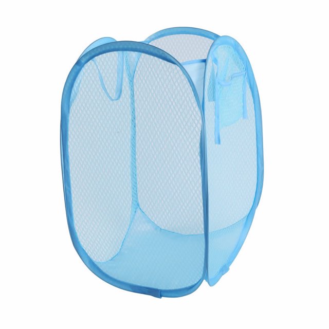 Cesta de malla para la colada, cesta de almacenamiento para el hogar, cesta para ropa sucia plegable, cesta para ropa sucia