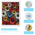 thumbnail image 3 of Diamond Art Kits for Adults, Colorful Fabric SunflowersDiamond Painting Kits for Beginners, Frameless Round 5D Full Drill Diamonds Art Gem Art Crafts Home Decor Gifts, 3 of 8