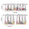 thumbnail image 6 of Watercolor Flowers Kitchen Curtains and Valances Set - 3 Piece Kitchen Curtains Sets with Valance for Windows Rod Pocket Machine Washable Kitchen Decor Decorations (54"x18"+2x27.5"x24"), 6 of 6