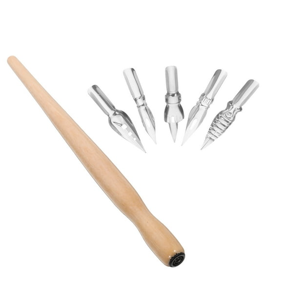 HOMEMAXS Assorted Color Calligraphy Dip Pen Set Made of for Home Use with Unique Bent Tip Design