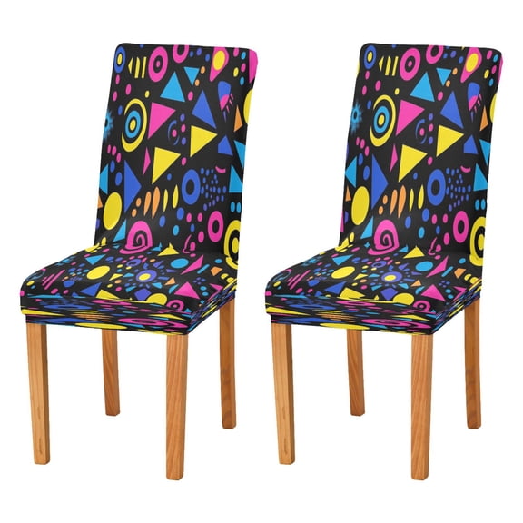 BZSMCE Chairs Slipcovers Dining Chair Covers Texture Mapping Creative Pattern