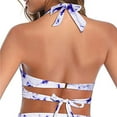 thumbnail image 4 of Birdeem Womens Fashion Versatile Sexy Printing Swimsuit Halter Backless Bikini Tops, 4 of 12