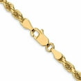 thumbnail image 2 of 10K 3.5mm Diamond-Cut Rope Chain 7  inches, 2 of 3