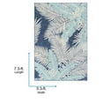 thumbnail image 5 of Livabliss Outdoor Rugs, 5x7 Bodrum Coastal Blue Area Rug for Patio, Porch, Deck, Backyard, Waterproof Indoor Outdoor Carpet (5'3" x 7'3"), 5 of 7