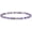 Amethyst Medium, variant on Natural Gemstone Bracelet - 925 Sterling Silver with Faceted Pearls, Superior Quality
