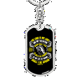 thumbnail image 5 of The Lord My Light Psalm 27:12 Stainless Steel or 18k Gold Premium Swivel Dog Tag Keychain, 5 of 10