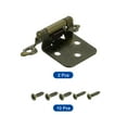 thumbnail image 3 of Uxcell 5 mm Iron Cabinet Kitchen Inset with Screws for Traditional Cabinet Door 2 Set Bronze, 3 of 7