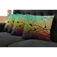 thumbnail image 5 of Ambesonne Modern Throw Pillow Cover 4 Pack, Abstract Bird and Branch, 20", Multicolor, 5 of 5