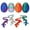 E, variant on Set of 4 Colorful Dragon Figurines with Matching Egg Containers Fantasy Collectibles for Kids & Adults