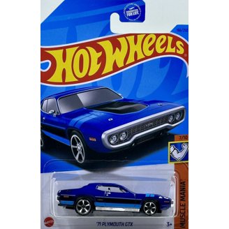 Mattel Hot Wheels 2023 71 Plymouth GTX Die-Cast Car, Orange, 1:64