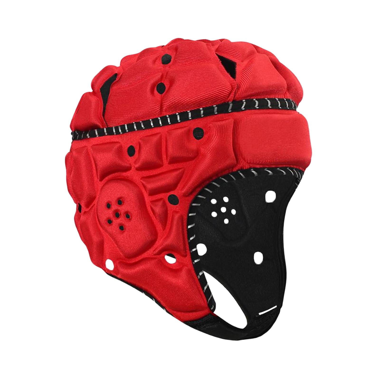 Rugby Headguards Soft Padding Headgear Adjustable Reflective Design for Boys Girls Teens Outdoor Sports