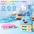 thumbnail image 3 of Juego de regalo de bombas de baño arcoíris, hechas a mano, orgánicas, 4 piezas de bombas de baño para niños relajantes, baño de burbujas naturales, regalos de cumpleaños, Navidad para niños y mujeres,, 3 of 3