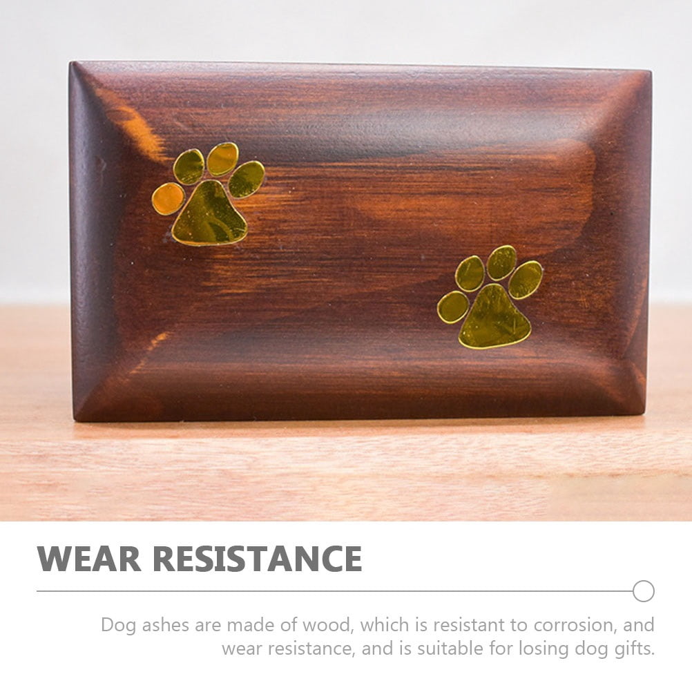 Wooden Urn Cat Dogurns Pet Small Cremation Box Memorial Resistant Convenient Wear Ceramic Lovely Accessory Compact Household