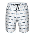 thumbnail image 3 of Zufioo Cute Shark for Men's Casual Beach Shorts, Sports Fitness Quick-drying Drawstring Shorts with Pockets for Home Wear-XX-Large, 3 of 6