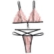 thumbnail image 3 of Conjunto de lencería de encaje sexy para mujer Sujetador de vendaje Panty Tanga Ropa interior Regalo, M AweSitey XX000174-02, 3 of 7