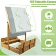 thumbnail image 4 of PETSCOSSET Wooden Sandbox with Canopy and Bench Seats - UV-Resistant Roof, 4 of 9