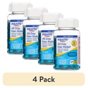 (4 pack) Equate All Day Pain Relief Naproxen Sodium Liquid Gels, 220 mg, 80 Count, Easy Open Cap, Compare to ALEVE® Liquid Gels Active Ingredient