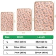 thumbnail image 3 of Waterproof Pet Mat, Pet Couch Protector, 24X16 In, Pink, Paw Print Pattern, Sherpa Throw Blanket, Puppy Kitten Bedding, Seasonal Home Use, 1 Pc, 3 of 4