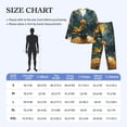 thumbnail image 3 of Wukai Whimsical Starry Night Scene Men's Long-Sleeve Pajama Set - Comfortable Sleepwear with Button-Down Shirt and Pants-Small, 3 of 6